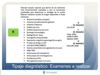 Tipaje diagnóstico: Examenes a realizar
 