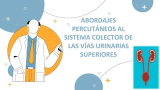 ABORDAJES
PERCUTÁNEOS AL
SISTEMA COLECTOR DE
LAS VÍAS URINARIAS
SUPERIORES
 