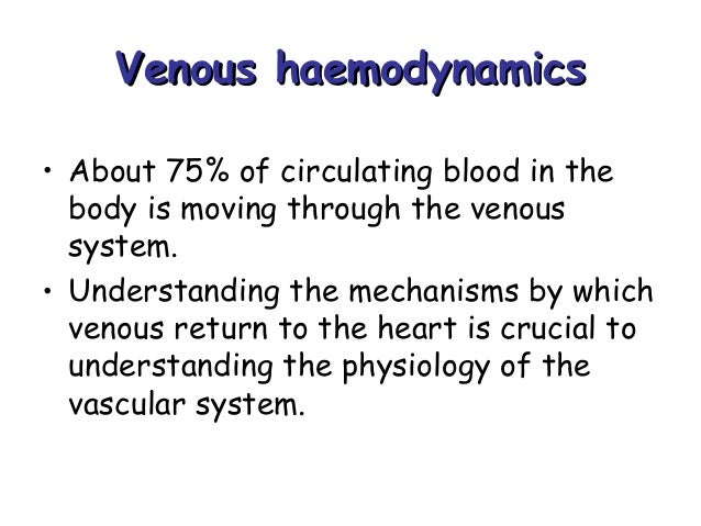 mechanisms 5 of return venous Abordarea in venoasa patologia holistica