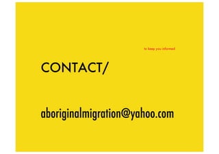 Aboriginal Migration