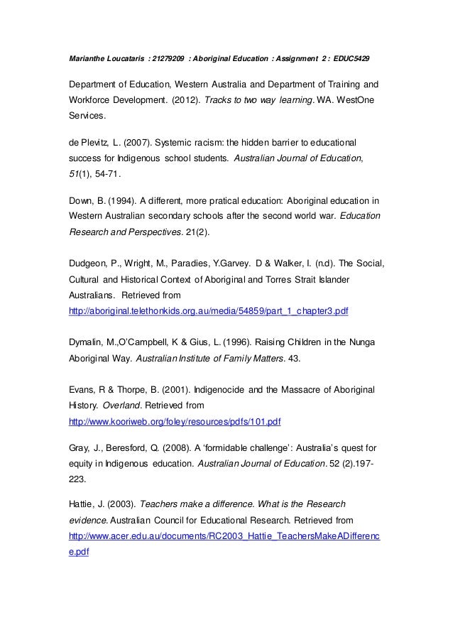 Australian Aboriginals Essays (Examples)