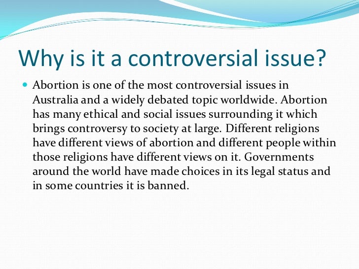 Controversial issues essay ideas