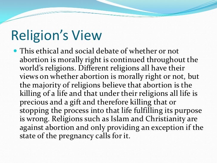 Abortion and Christianity