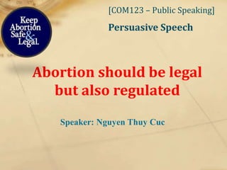 persuasive speech for abortion