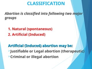 Abortion.ppt and its types for a presentation | PPT