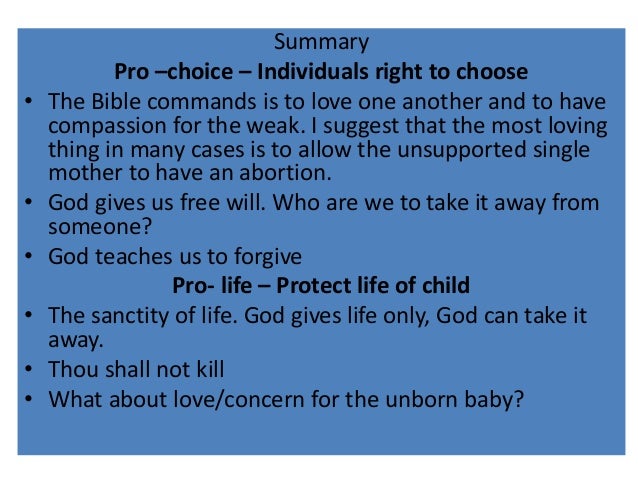 Abortion- religious views