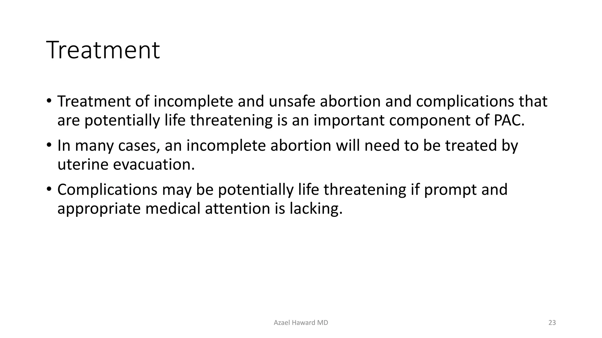 Abortion and postabortal care | PPTX