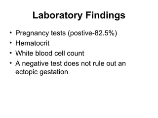 Postive Labratory Test Abortion Ectopic Pregnancy Hyperemesis Gravidarum | PPT