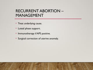 Topic Abortion Presentation from D C DUTTA | PPTX