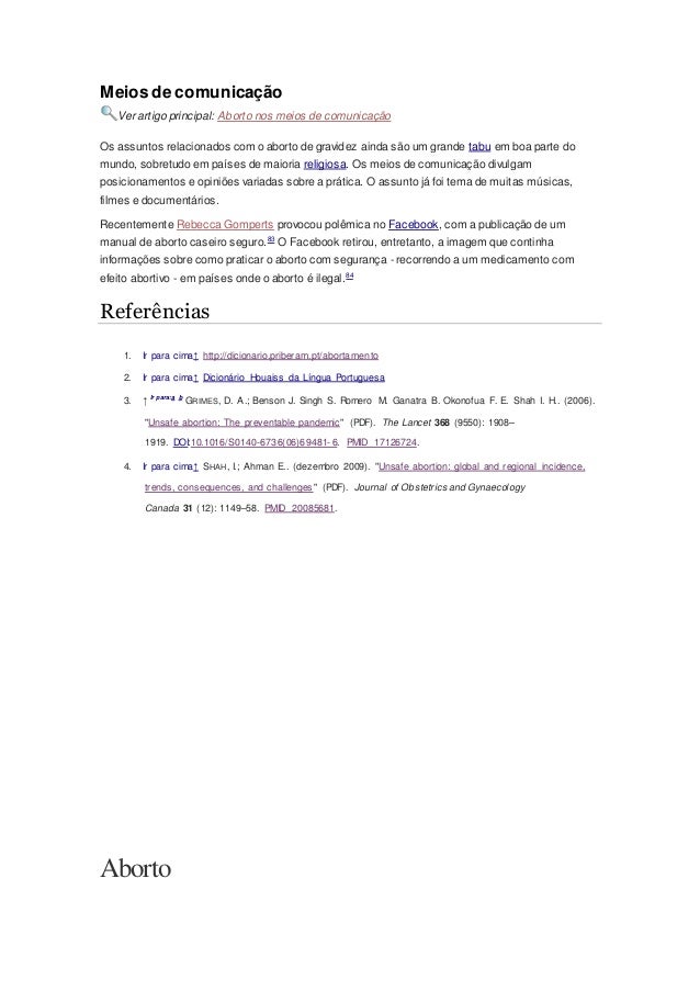 Artigo aborto