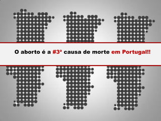 O aborto é a #3ª causa de morte em Portugal!!
 
