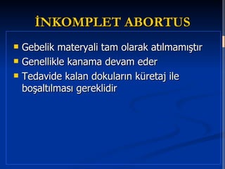 Abortus (Düşük) - www.jinekolojivegebelik.com