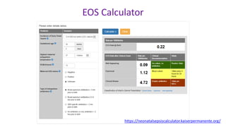 Eos Riskcalc Challenges and Management of Late Preterm Infants | PPTX