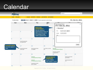 Copyright © 2013 Callbox. All rights reserved.Copyright © 2010 Callbox. All rights reserved.
Calendar
 