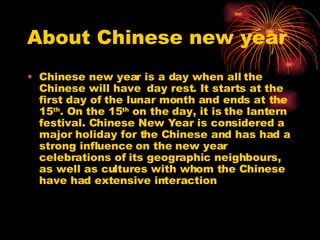 About Chinese new year ,[object Object]
