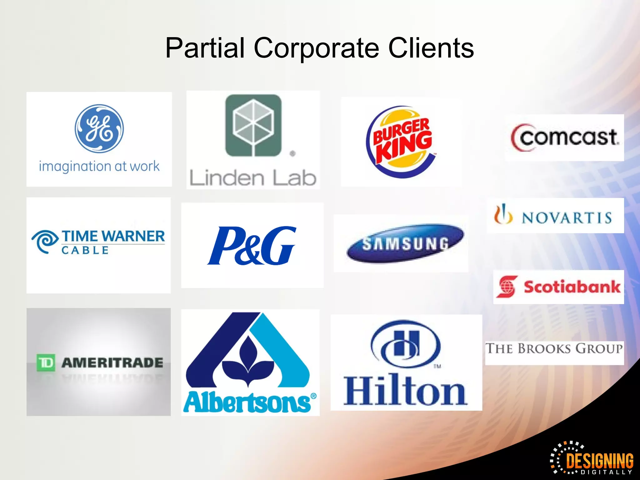 Partial Corporate Clients
 