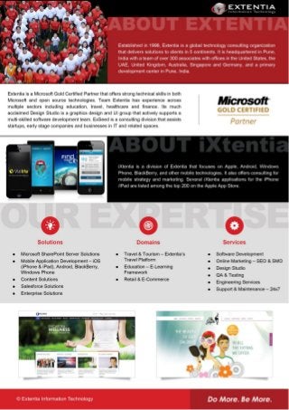 About Extentia Information Technology - Outsourced Software Development and Project Management Company
