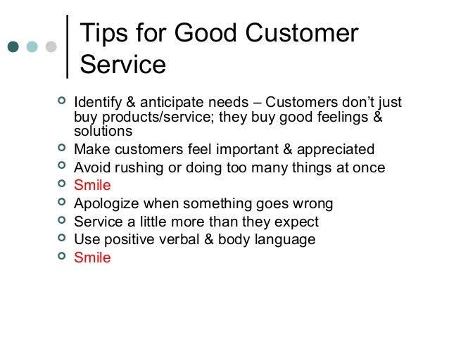 About Good Customer Service