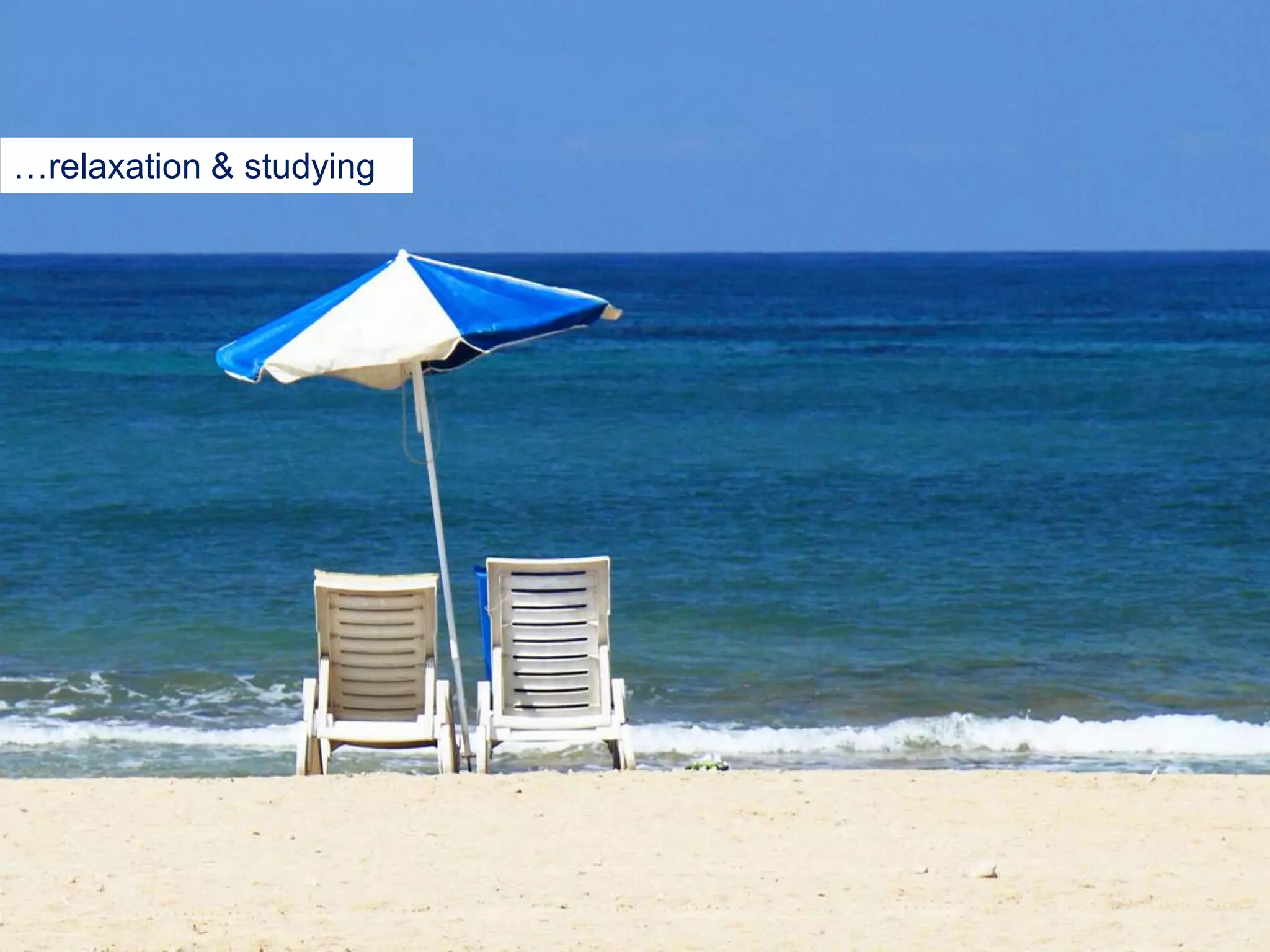 …relaxation & studying
 