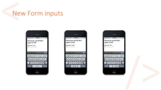 New Form inputs
 