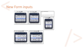 New Form inputs
 