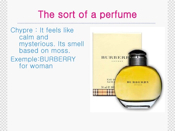 About Perfume Conversation Homework