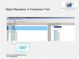 Object Repository    Comparison Tool Comparing two repositories' 