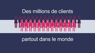 Des millions de clients
partout dans le monde
 