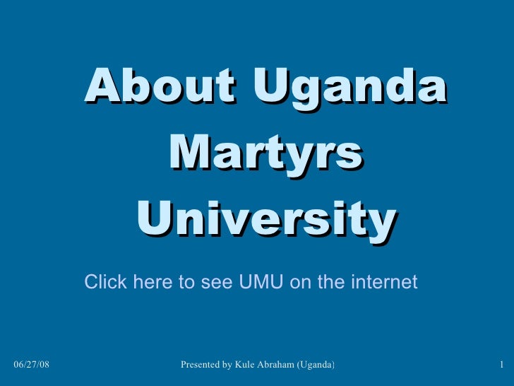 Uganda Martyrs University