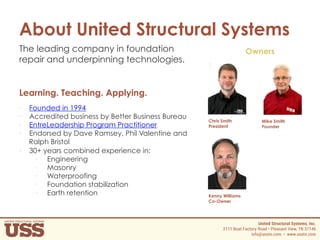 About Foundation Repair Company United Structural Systems | PDF