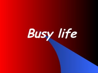 Busy life 