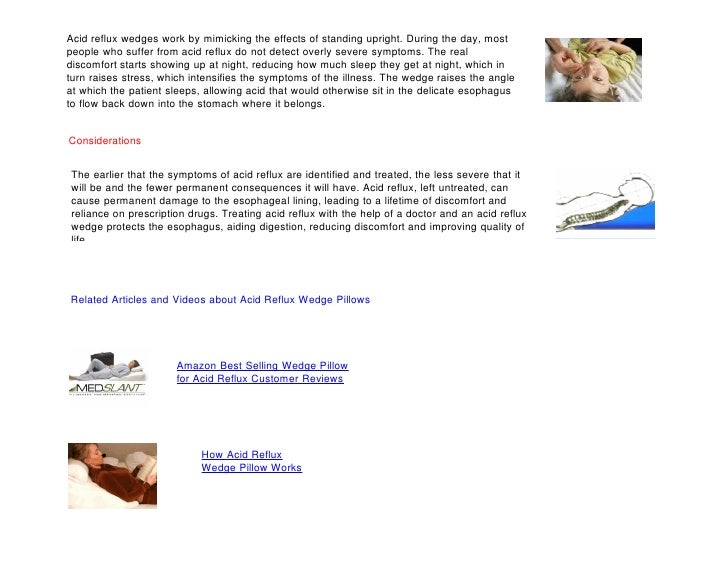 About Acid Reflux Wedges For Sleeping