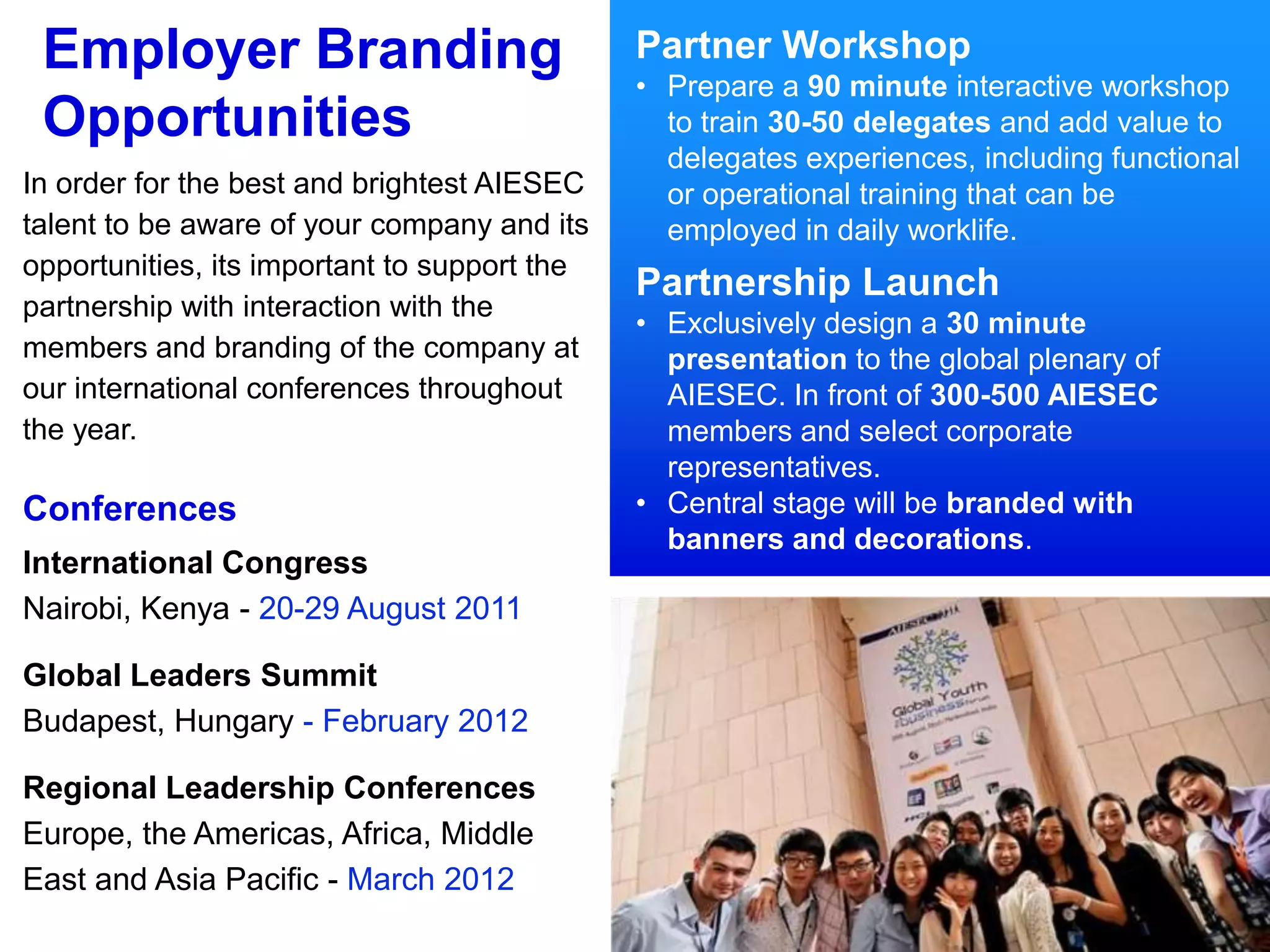 The world’s largest youth-led organisation.