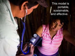 This model is  portable,  sustainable,  and effective.  