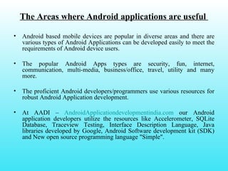 About android applications | PPT