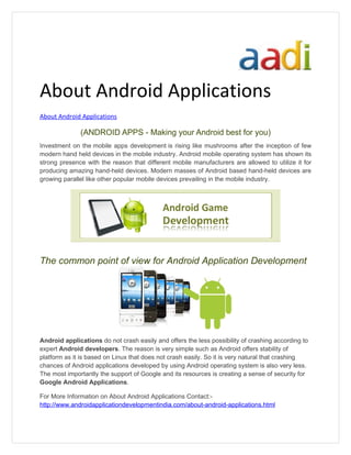 About android applications