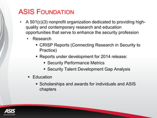 About ASIS International | PDF