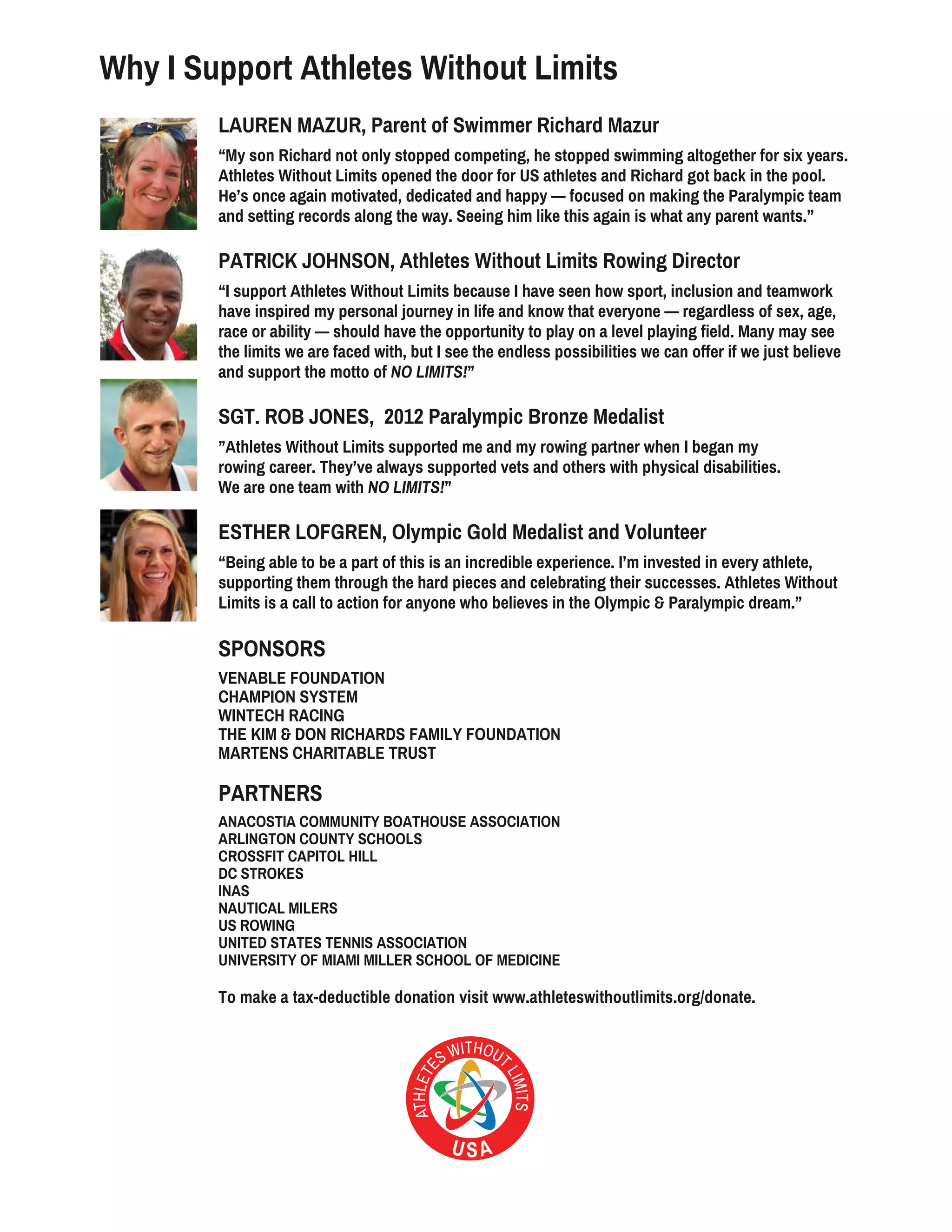 About Athletes Without Limits | PDF