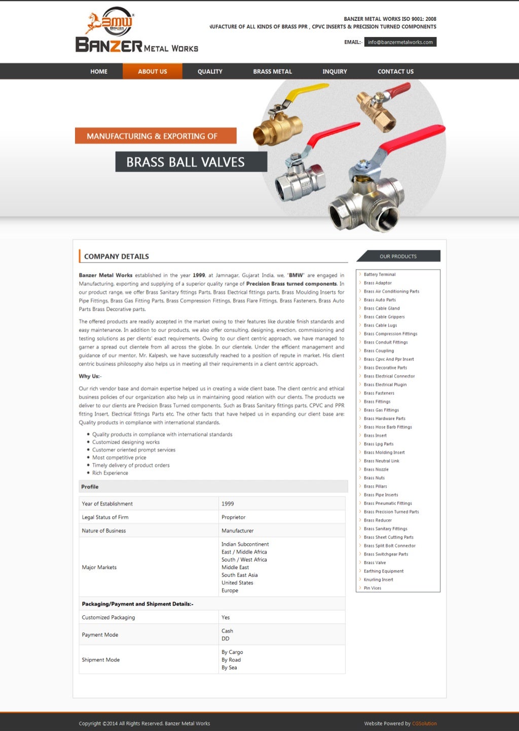 About brass industries jamnagar city i gujarat i india