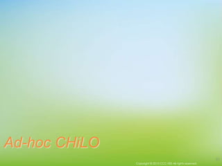Ad-hoc CHiLO
Copyright © 2015 CCC-TIES All rights reserved.
25
 