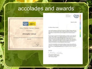 accolades and awards
 