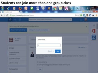 Students can join more than one group class
 