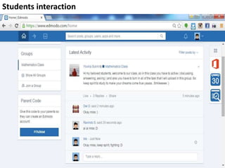 Students interaction
 