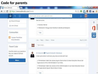 Code for parents
 
