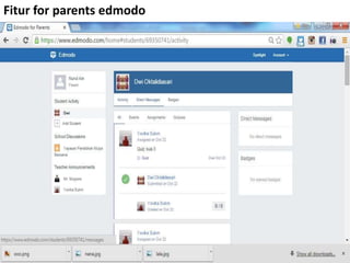 Fitur for parents edmodo
 