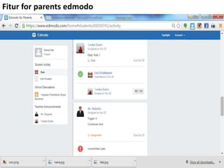 Fitur for parents edmodo
 