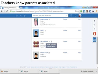 Teachers know parents associated
 