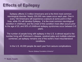 About epilepsy - The Matty Fund