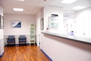 About Face Skin Care reception area