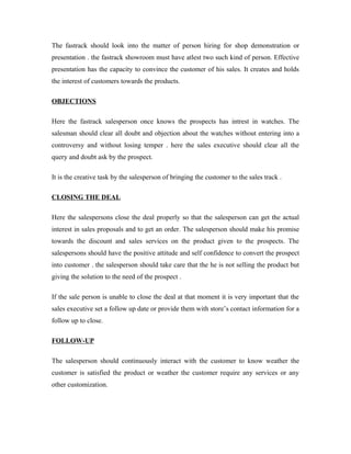 About fastrack | DOC